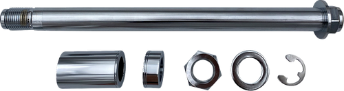 DRAG SPECIALTIES Axle Kit - Rear - Chrome - '18-'26 Softail W16-0365