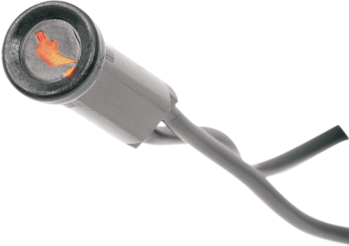 DRAG SPECIALTIES Snap-In Indicator Light - Oil Indicator - Black Bezel 160900