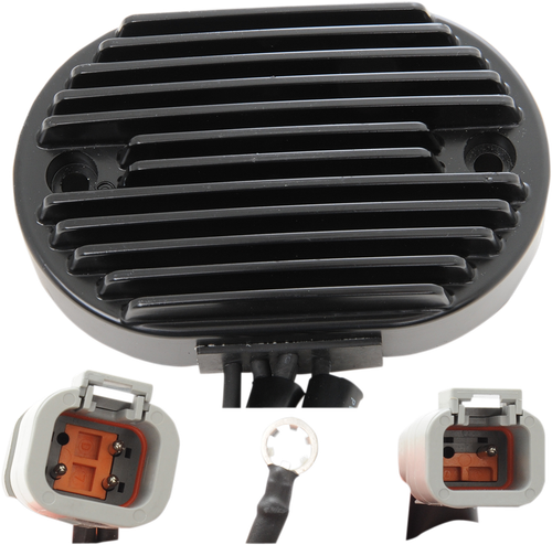 DRAG SPECIALTIES Regulator - Black - '07 FX/FLST 74540-07