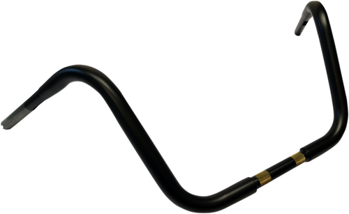 DRAG SPECIALTIES 1-1/4" Buffalo Touring Handlebar - 12" - TBW - Flat Black 0601-3506