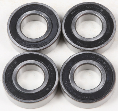 Rear Wheel Bearing Kit 4pc 25mm Id Sealed Non Abs