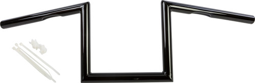 1" Z Bar Dimpled 8" Gloss Black