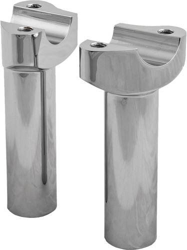 H Bar Risers 4.5" Straight Chrome