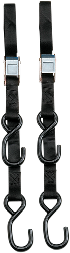 PARTS UNLIMITED Tie-Down Straps - Cam Buckle - 1-1/2" x 6' - Black 3920-0077