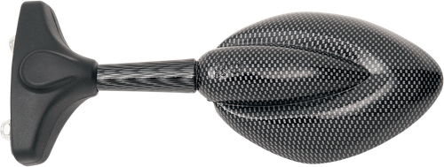 PARTS UNLIMITED Mirror - Side View - Teardrop - Carbon Fiber - Left/Right - Each JY121A-C/F LOOK