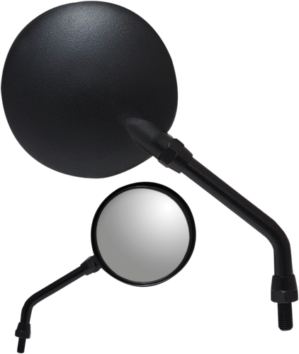 PARTS UNLIMITED Mirror - Side View - Round - Black 17042