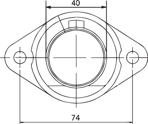 PARTS UNLIMITED Carburetor Mounting Flange - Universal/Arctic Cat/Kawasaki/John Deere/Ski-Doo/Sno Jet/Yamaha 07-100-13