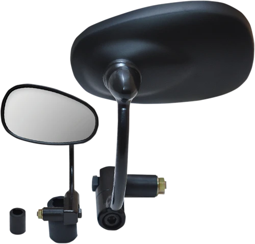 PARTS UNLIMITED Mirror - Bar End - Oval - Black - 7/8" 17013