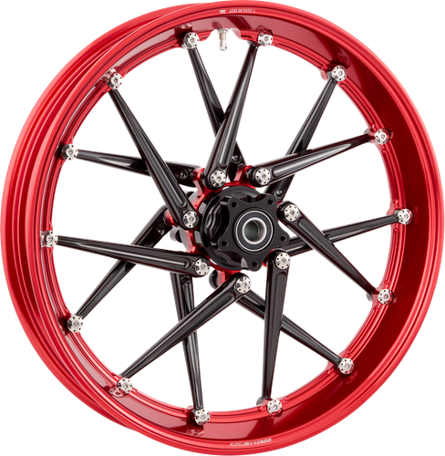 ARLEN NESS Spoken Rim - Red Rim/Black Spokes - 21x3.5 333-020