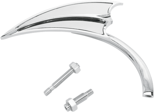 ARLEN NESS Mirror - Micro - Scoop - Side View - Triangle - Chrome - Right 13-061