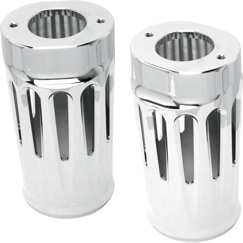 ARLEN NESS Fork Boot Covers - Chrome - Deep Cut - FLHTD 20-012