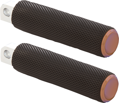 ARLEN NESS Knurled Foot Pegs - Male Mount - Titanium 07-905