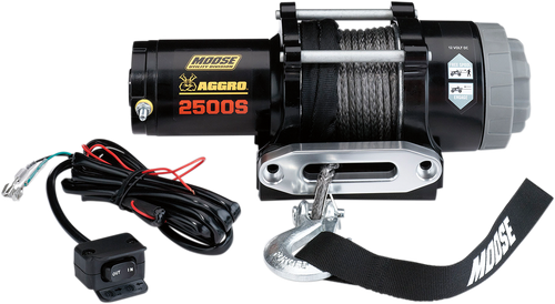 MOOSE OFFROAD 2500 lb Winch - Synthetic Rope - 50' 104307