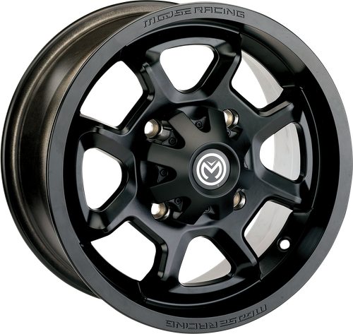 MOOSE OFFROAD Wheel - 415X - Rear - Black - 12x8 - 4/136 - 4+4 415MO128136MB4