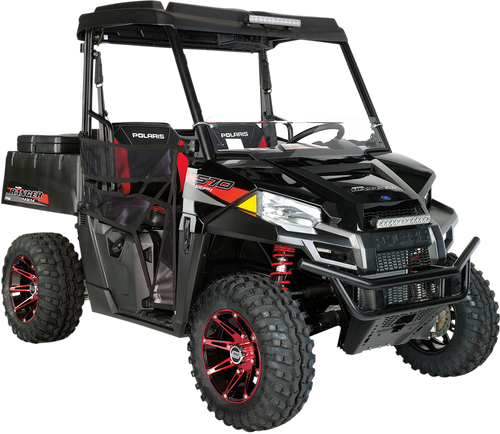 MOOSE OFFROAD Wheel - 387X - Rear - Anodized Red/Black - 12x8 - 4/156 - 4+4 387MO128156BWR4
