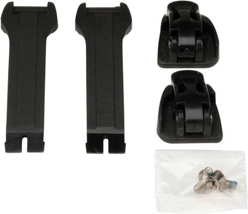 MOOSE OFFROAD Strap/Buckle Kit - Child - Short - Black 3430-0840