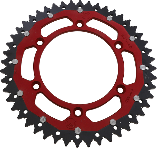 MOOSE OFFROAD Dual Sprocket - 48 Tooth - Red - Gas Gas 1210-897-48-13X