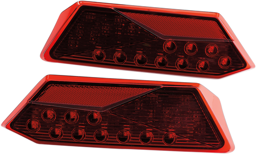 MOOSE OFFROAD Taillights - LED - RZR1000 - Red 100-3385-PU
