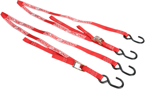 MOOSE OFFROAD Soft-Tie Tie-Down Straps - 1" x 7' - Red 3920-0303