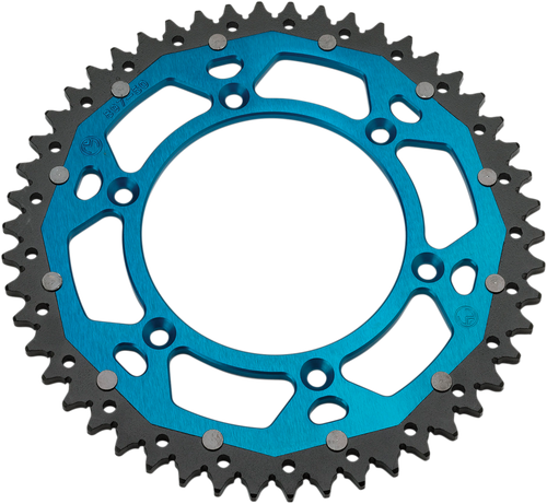 MOOSE OFFROAD Dual Sprocket - 49 Tooth - Blue - Yamaha 1210-251-49-12X