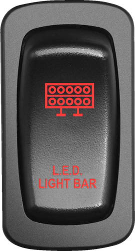 MOOSE OFFROAD Switch - Light Bar - Red LLB-CAR-R