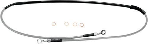 MOOSE OFFROAD Brake Line - Front - Stainless Steel - Kawasaki/Suzuki K02-1-046/P