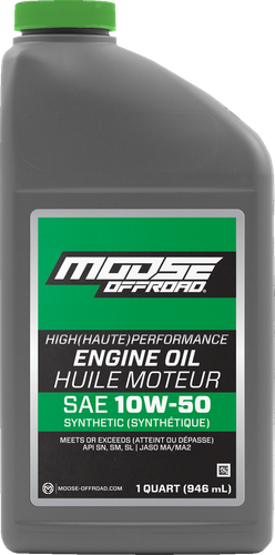 MOOSE OFFROAD Synthetic Engine Oil - 10W-50 - 1 US quart 219381