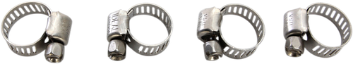 MOOSE OFFROAD Clamp Hose - Stainless Steel - 7-17 mm - 4-Pack 114-6405
