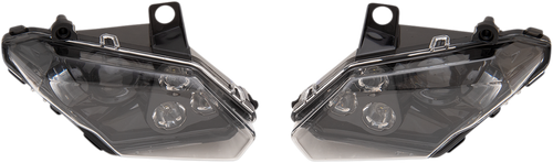 MOOSE OFFROAD LED Headlight - Black - Can-Am Maverick X3 500-1230-PU