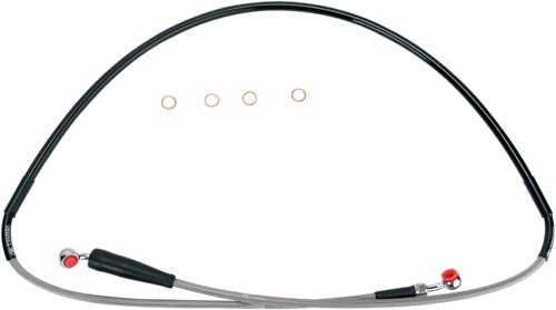 MOOSE OFFROAD Brake Line - Front - Stainless Steel - Suzuki DR-Z 400 SM S01-1-038/P