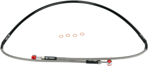 MOOSE OFFROAD Brake Line - Front - Stainless Steel - Yamaha YZ 80/85 Y01-1-048/P