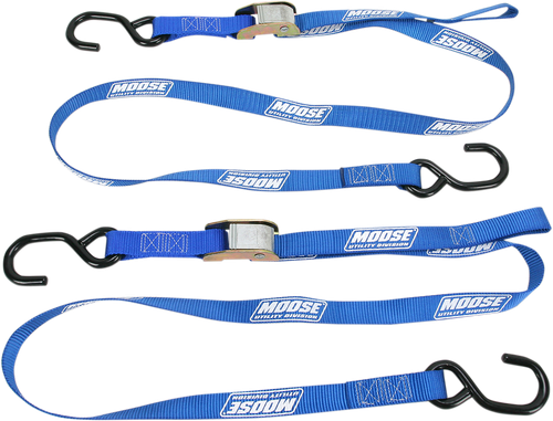 MOOSE OFFROAD Tie-Down Straps - Moose Utility - 1" x 6' - Blue 3920-0296