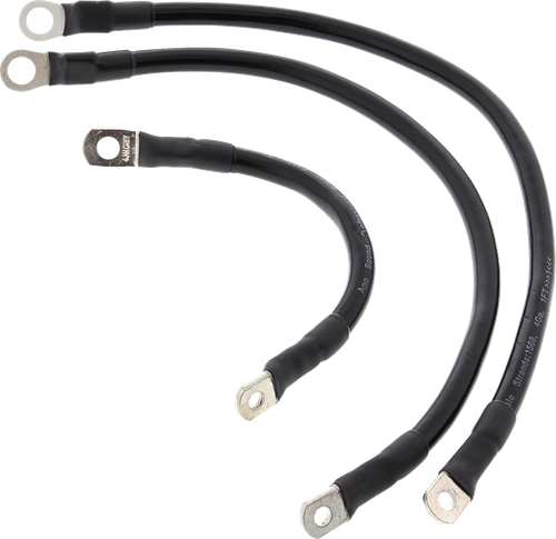 ALL BALLS Battery Cable Kit - Black 79-3001-1