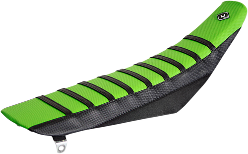 FLU DESIGNS INC. Pro Rib Seat Cover - Green/Black - KX 125/250 '03-'08 25500