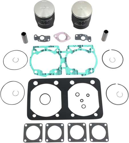 WISECO Piston Kit with Gaskets - 77.00 mm - 583 Engine Type - Ski-Doo SK1228