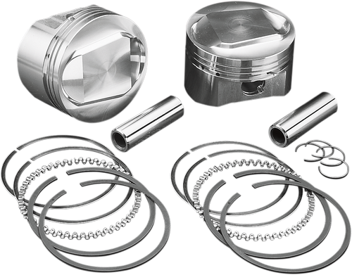 WISECO Piston Kit - 4.000" - 96/103 Cubic Inch Bored to 110 Cubic Inch - Twin Cam K1757