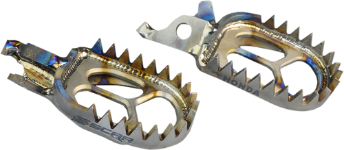 SCAR RACING Anti-Mud Titanium Foot Pegs - Honda CR/F S2516AM