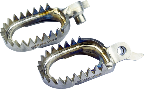 SCAR RACING Anti-Mud Titanium Foot Pegs - Yamaha WR/YZ S1517AM
