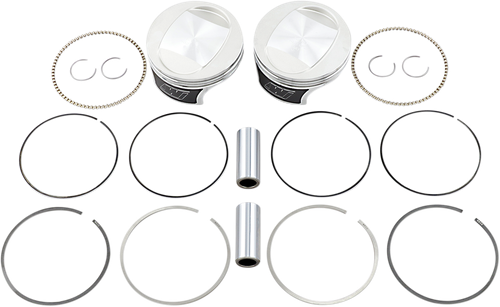 WISECO Tracker™ Series Piston Kit - 3.895" - 96 Cubic Inch Bored to 103 Cubic Inch - +0.020" - Twin Cam K0210P2