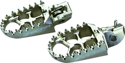 SCAR RACING Evo Foot Pegs - Silver - Husqvarna/KTM/Gas Gas S5511T