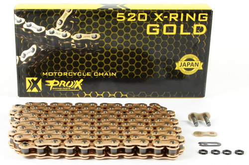 PROX 520 X-Ring - Drive Chain - Gold - 120 Link 07.RC520120XCG