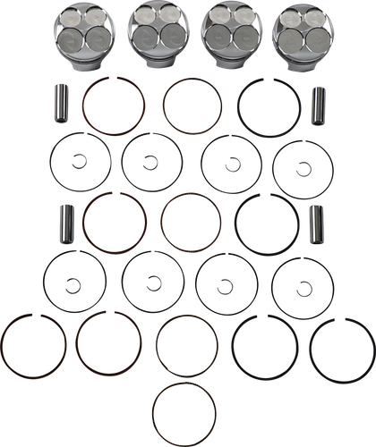 JE PISTONS Piston Kit - 69.00 mm - 13.5:1 CR - Honda 262277