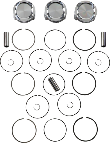 JE PISTONS Piston Kit - 80.00 mm - 9.5:1 CR - Yamaha 345192