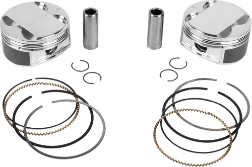 JE PISTONS Piston Kit - 4.080" Bore - 4.375" Stroke - 11.5:1 CR - 107" M8 398728