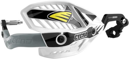 CYCRA 7/8" Ultra Probend™ CRM Wrap Around Handguards - White/Black 1CYC-7407-12X