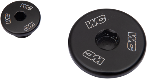 WORKS CONNECTION Engine Plug - Black - Kawasaki - KX250/450 24-622