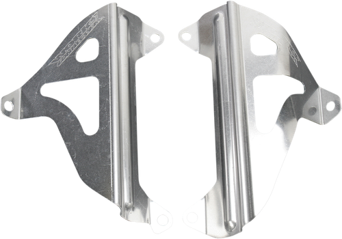 WORKS CONNECTION Radiator Brace Set - Silver - Yamaha 18-072