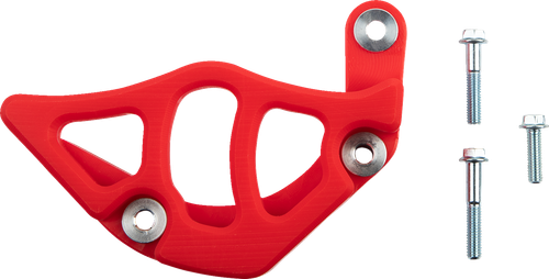T.M. DESIGNWORKS Case Saver/Sprocket Cover - Red - Honda HCC-TRX-RD