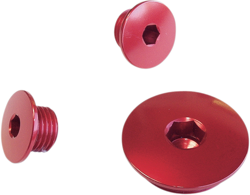 WORKS CONNECTION Engine Timing Plug - Red - Yamaha - Raptor/WR/YFZ/YZ 24-595