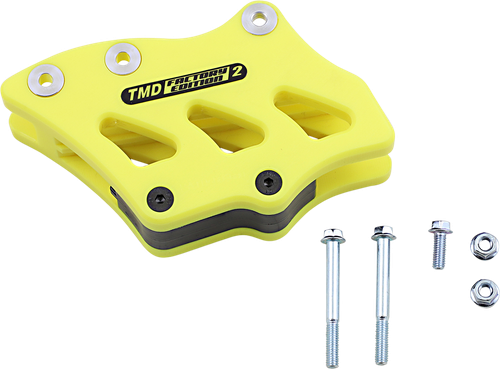 T.M. DESIGNWORKS Chain Guide - Yellow - Suzuki/Yamaha RCG-SY2-YL